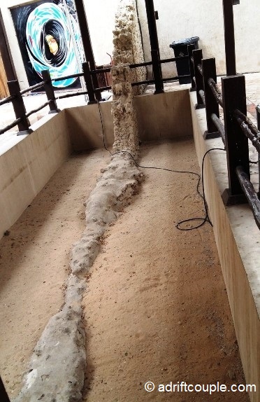 A model of last remaining section of the Old City Wall