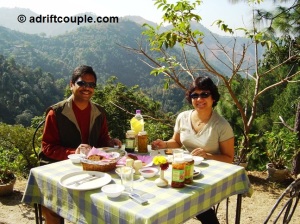 Enjoy breakfast in the outdoors at Park Woods Shoghi.