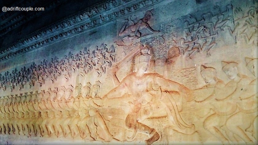 Angkor Wat Bas Reliefs: East Gallery - Churning of the Ocean of Milk