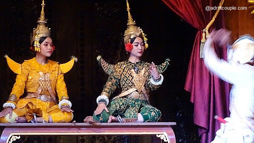 Rama and his younger brother, Lakshmana from a scene from Khmer Ramayana.